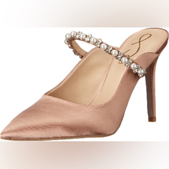 New women Sz 7.5M  evening glam  mules - Picture 3 of 17